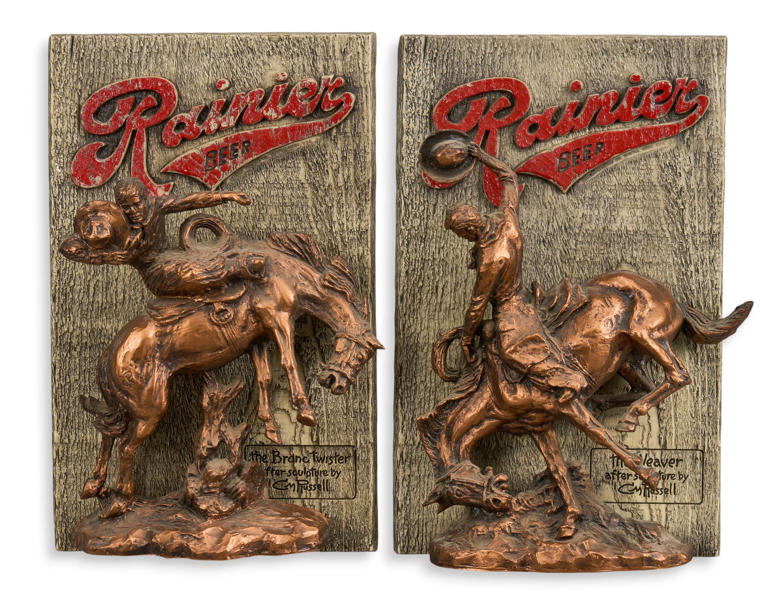 Pair of Rainier Beer Signs (1 of 3)