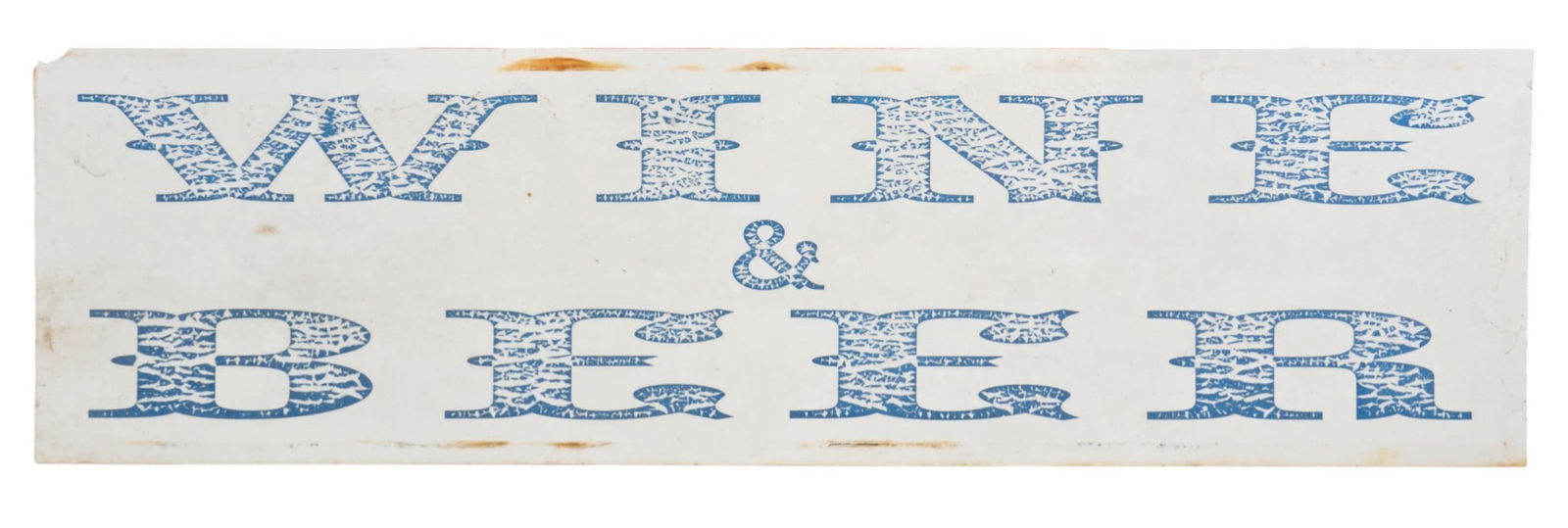 Vintage Wine and Beer Acrylic Sign (1 of 3)