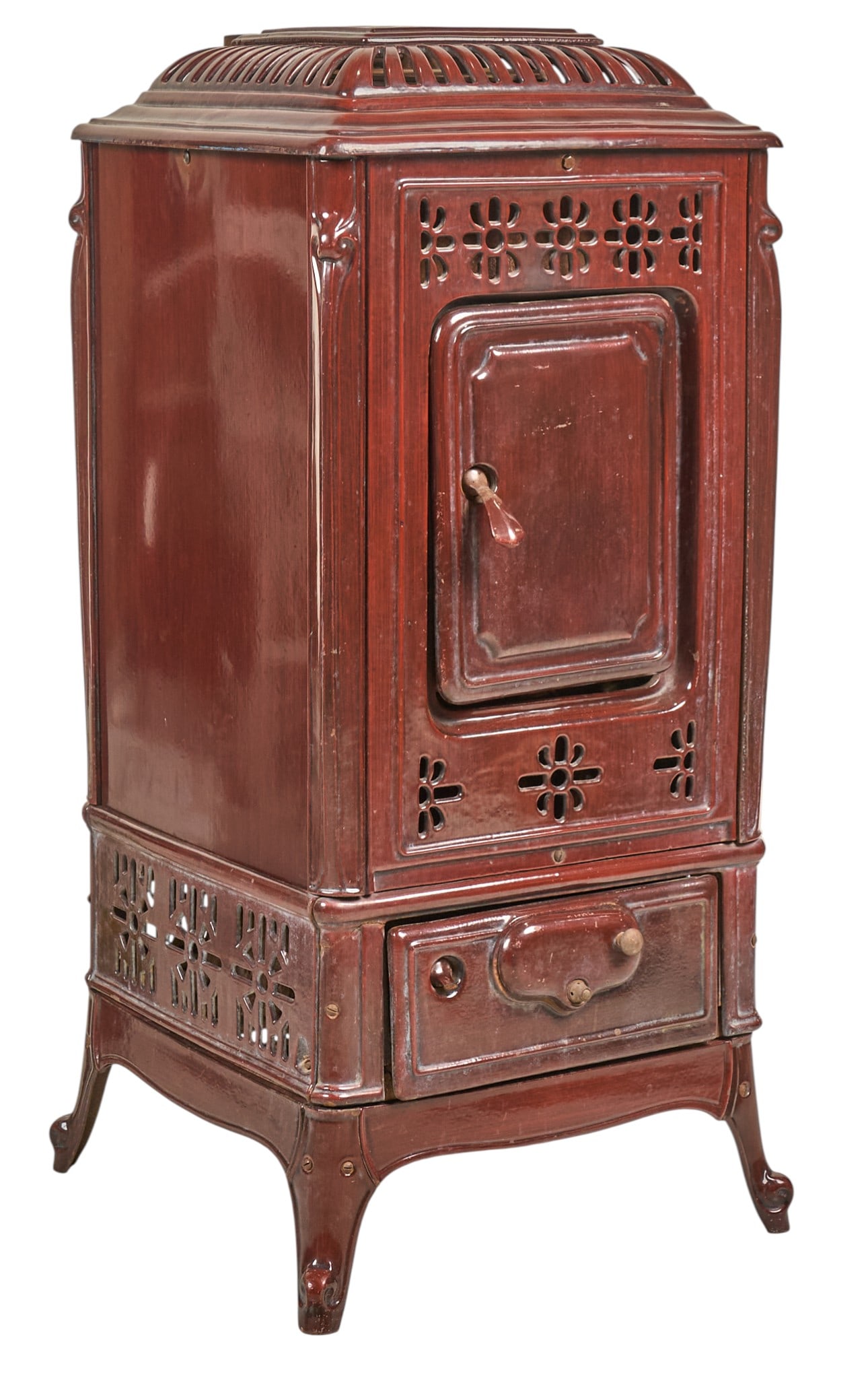 Antique Cast Iron Parlor Stove (1 of 5)