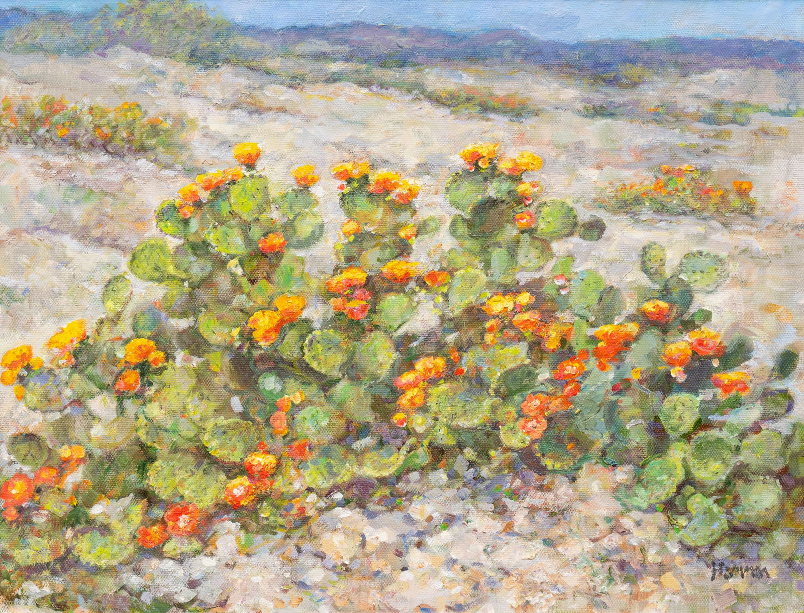 Robert Hamman, "West Texas Gold": Robert Hamman (Texas, b. 1938), "West Texas Gold", oil on canvas, signed lower right sight: 14 x 18 in., frame: 19 x 23 in. Provenance: Property from the collection of th