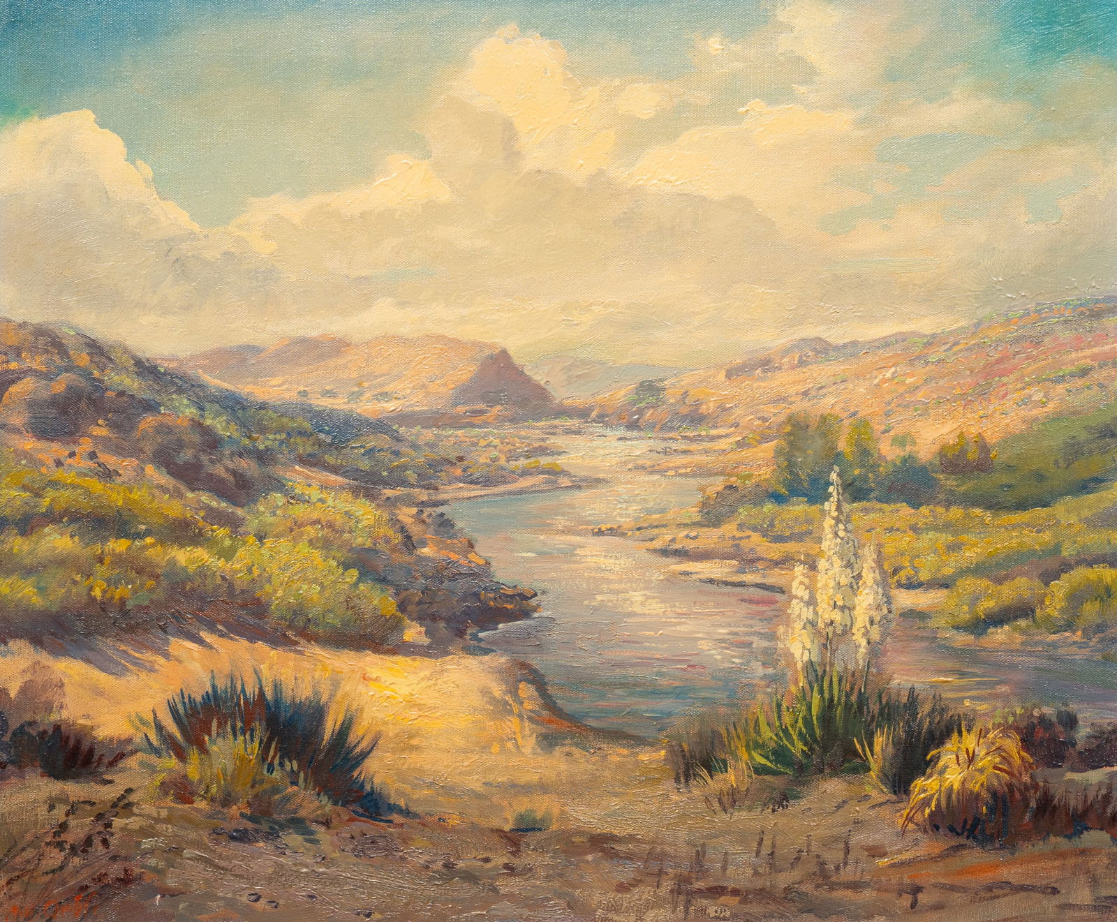 John Orth, "Palo Duro Canyon": John William Orth (California / Texas, 1889-1976), "Palo Duro Canyon", oil on canvas, signed lower leftsight: 20 x 24 in., frame: 31.5 x 36 in.Provenance: Property from