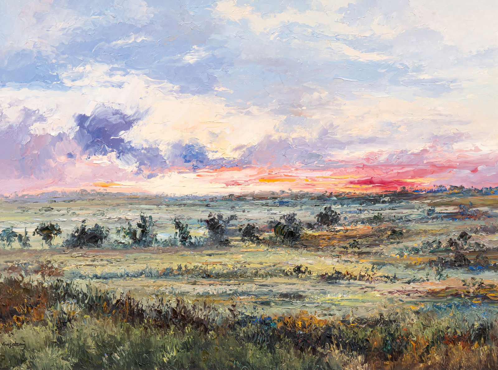 Jose Vives-Atsara, "Sunset - Blanco, Texas", 1960 (1 of 6)