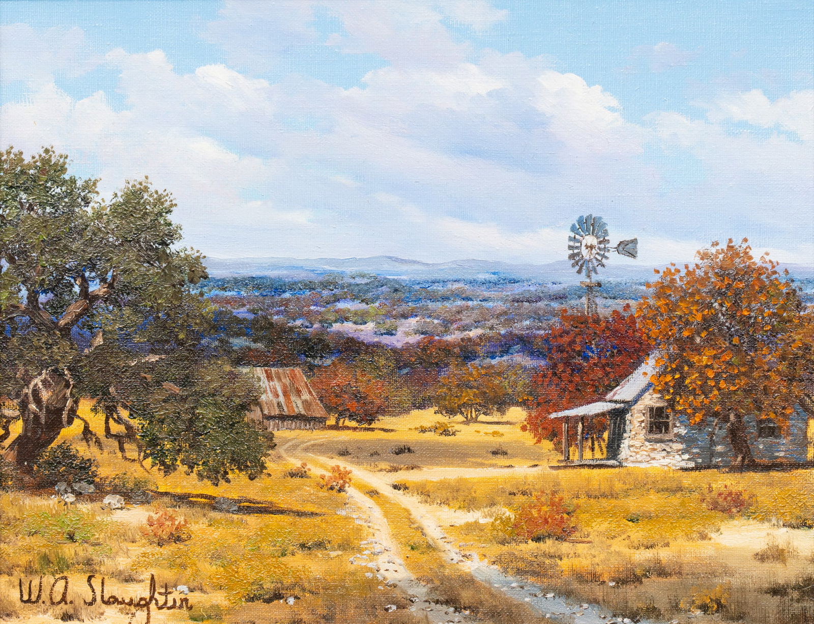 William Slaughter, Fall Landscape with Shed (1 of 4)
