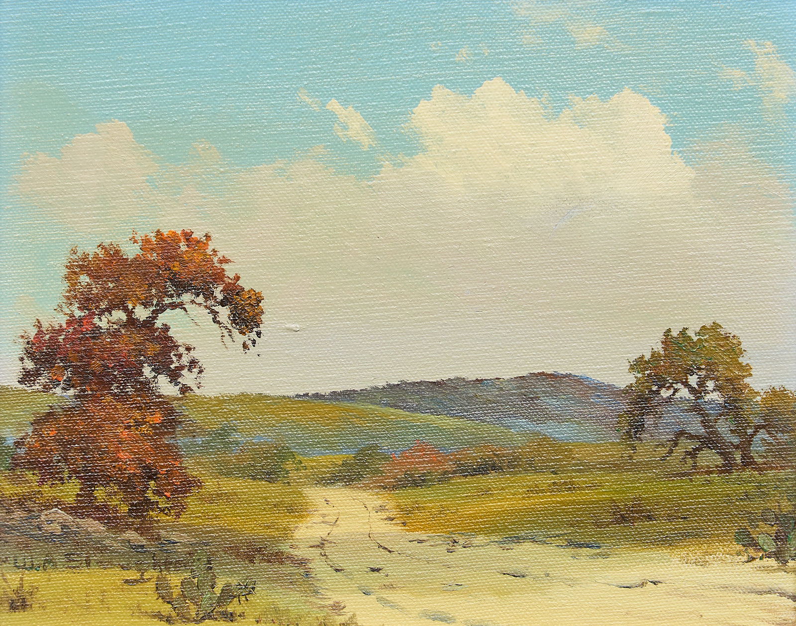 William Slaughter, Fall Landscape with Cactus (1 of 4)