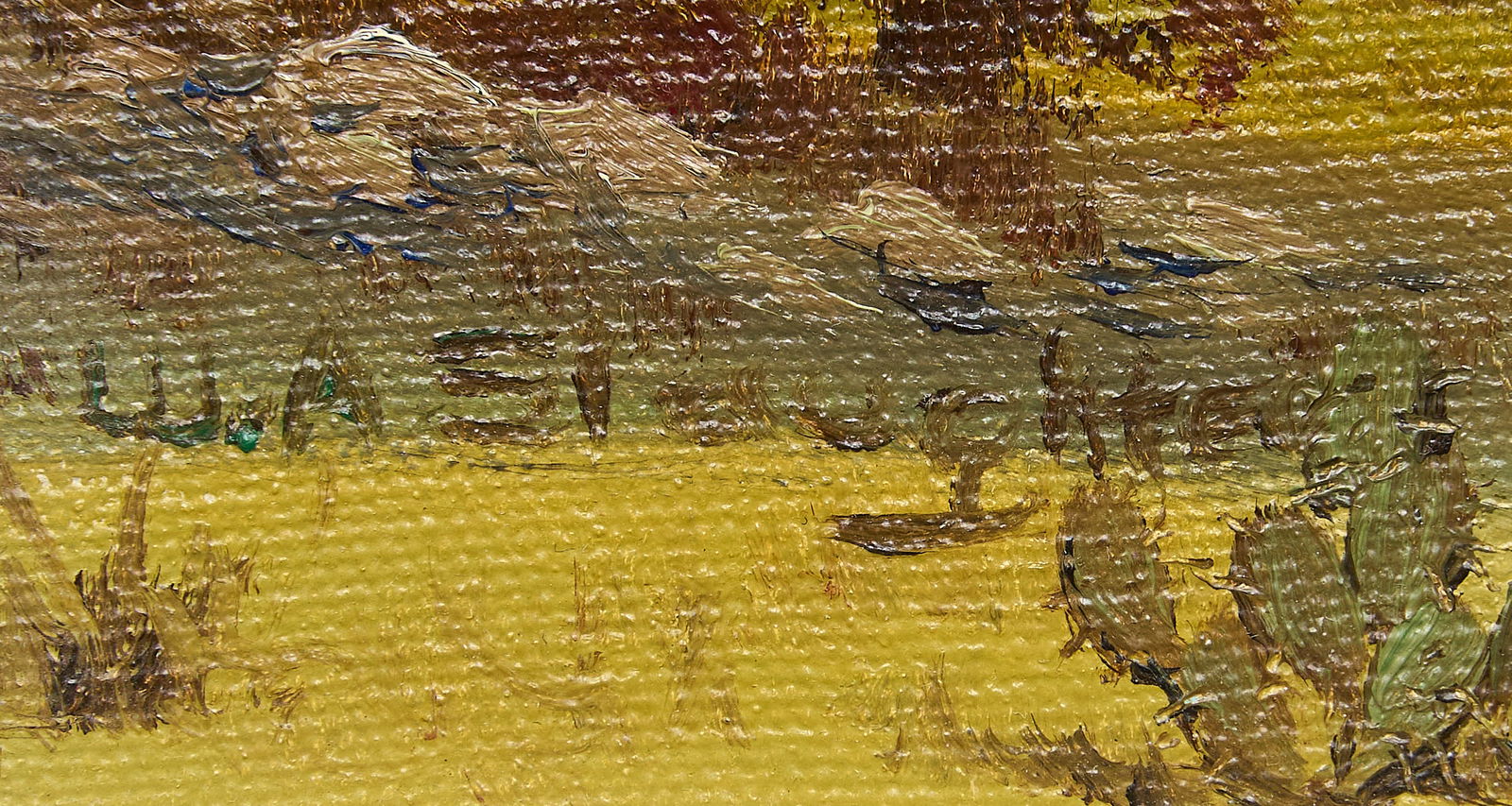 William Slaughter, Fall Landscape with Cactus - 3