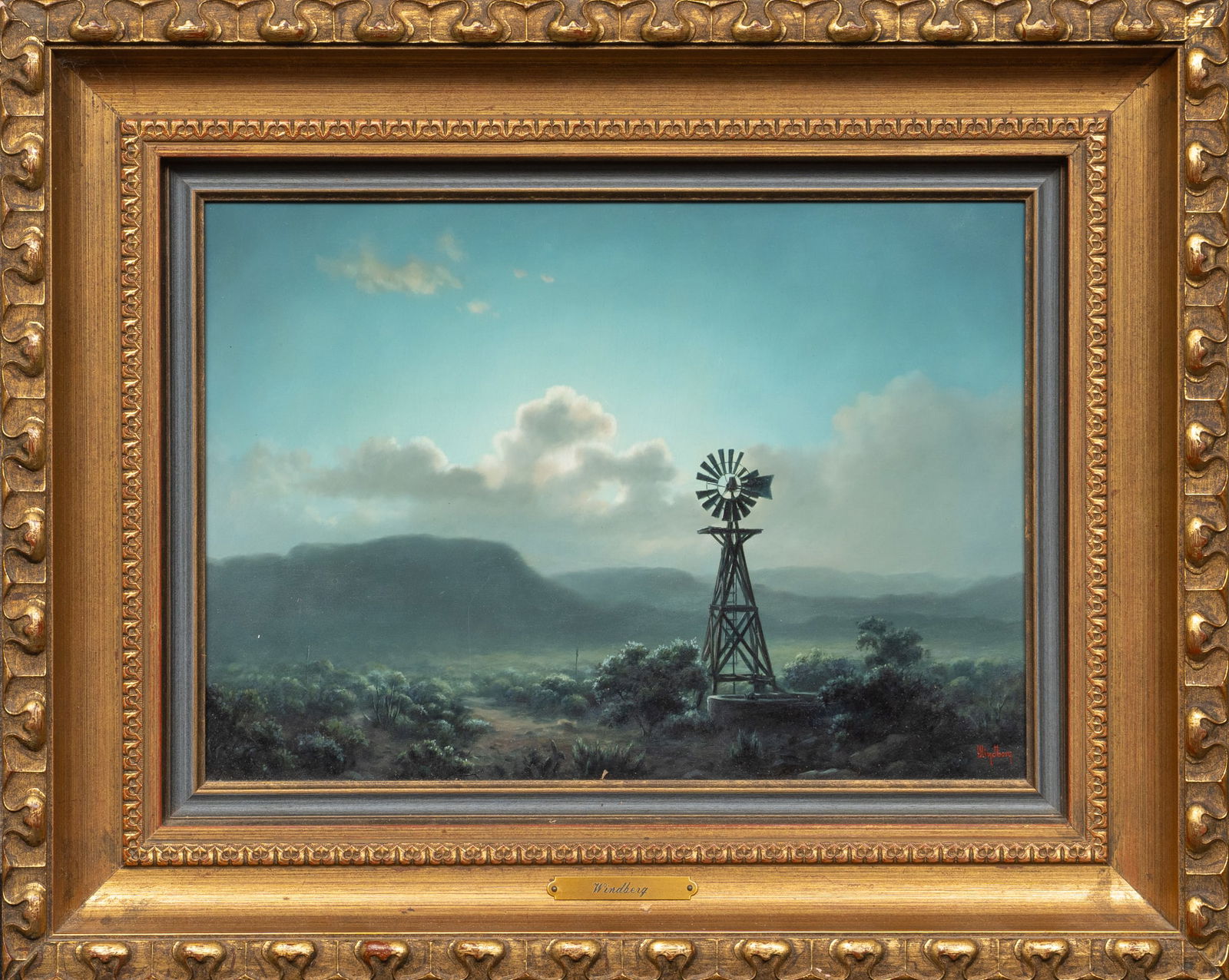 Dalhart Windberg, Windmill in Moonlight - 2