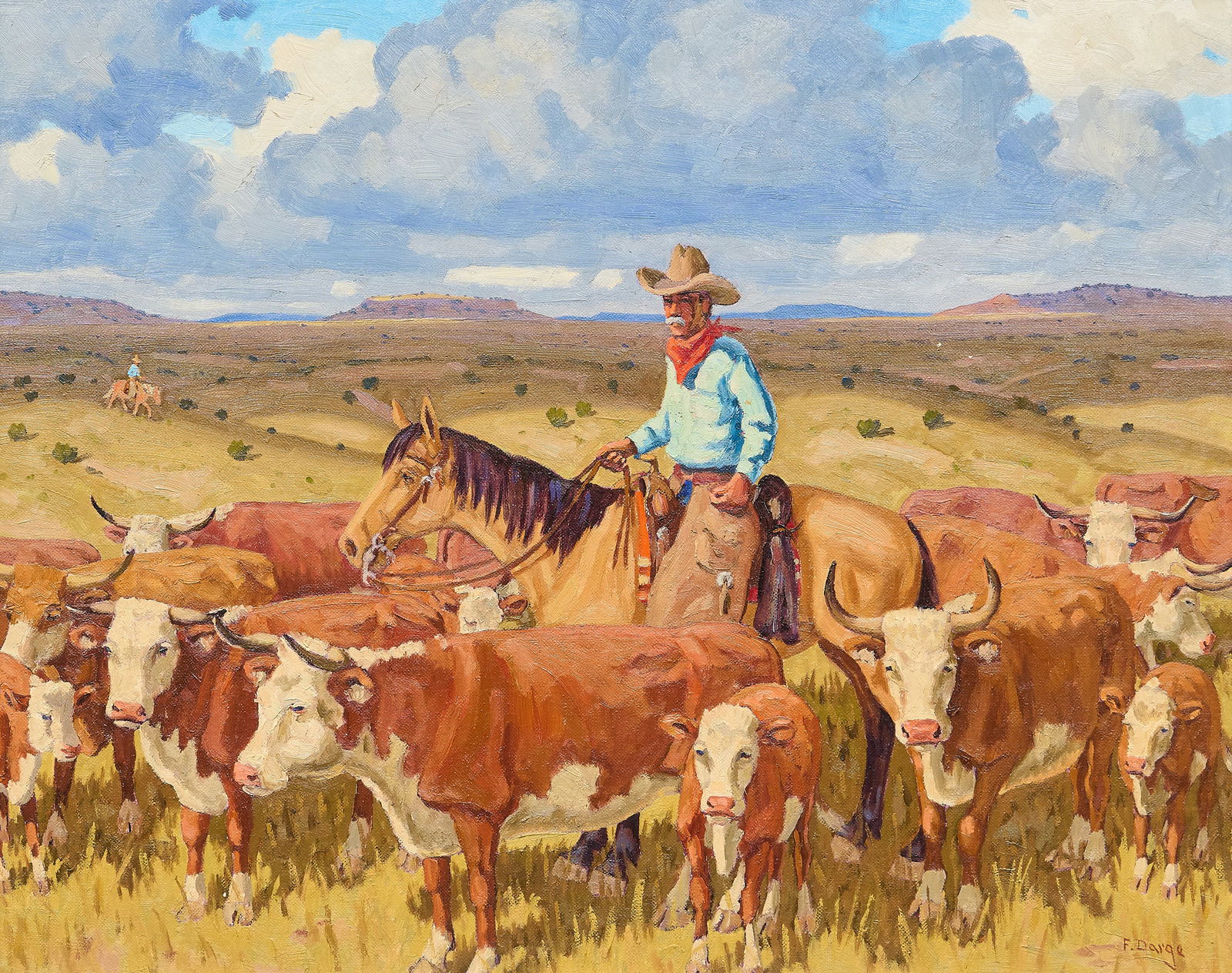 Fred Darge, "The Round Up" (1 of 4)