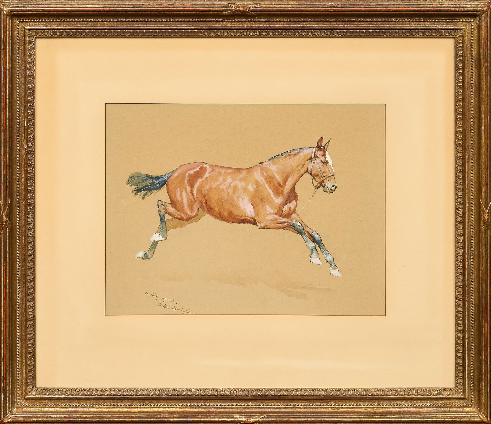 Frederic Remington, "A Study for Action" - 2