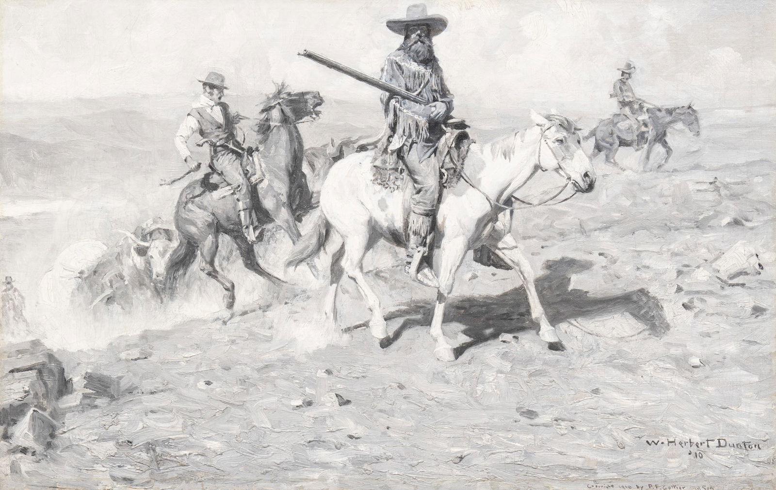 W. Herbert Dunton, "Buckskin Joe", 1910 (1 of 5)