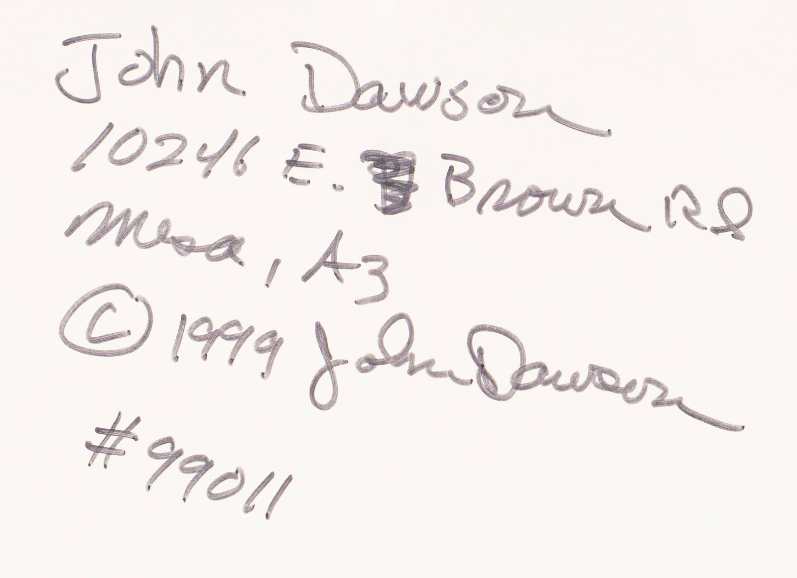 John Dawson, "Wild Bill" - 6