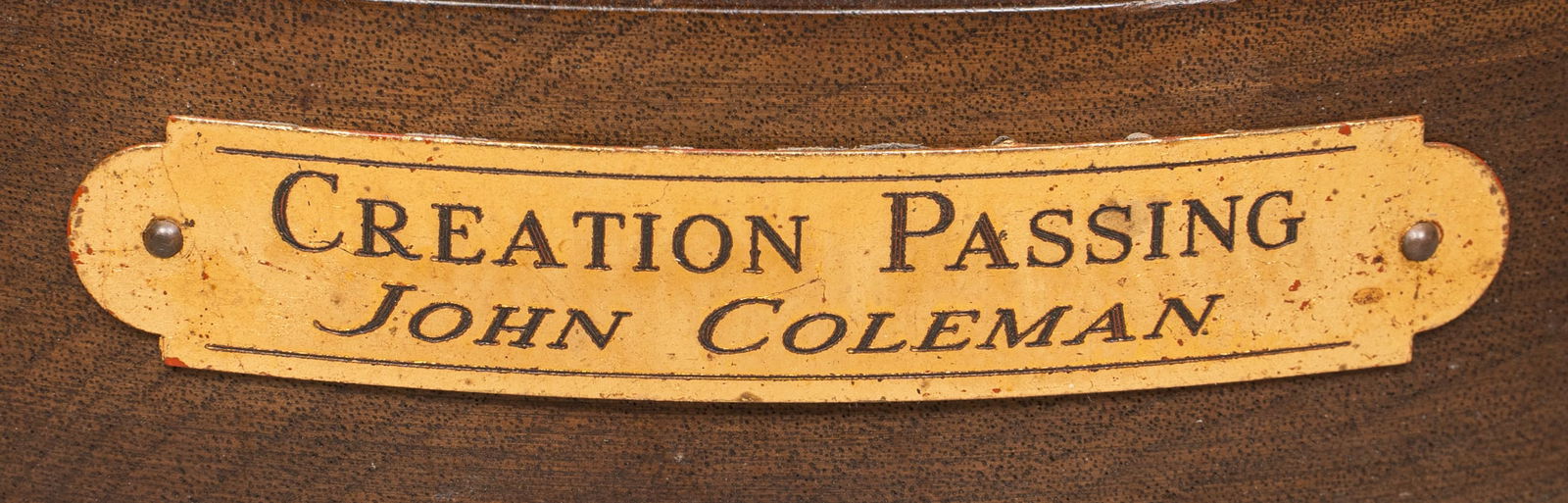 John Coleman, "Creation Passing" - 3