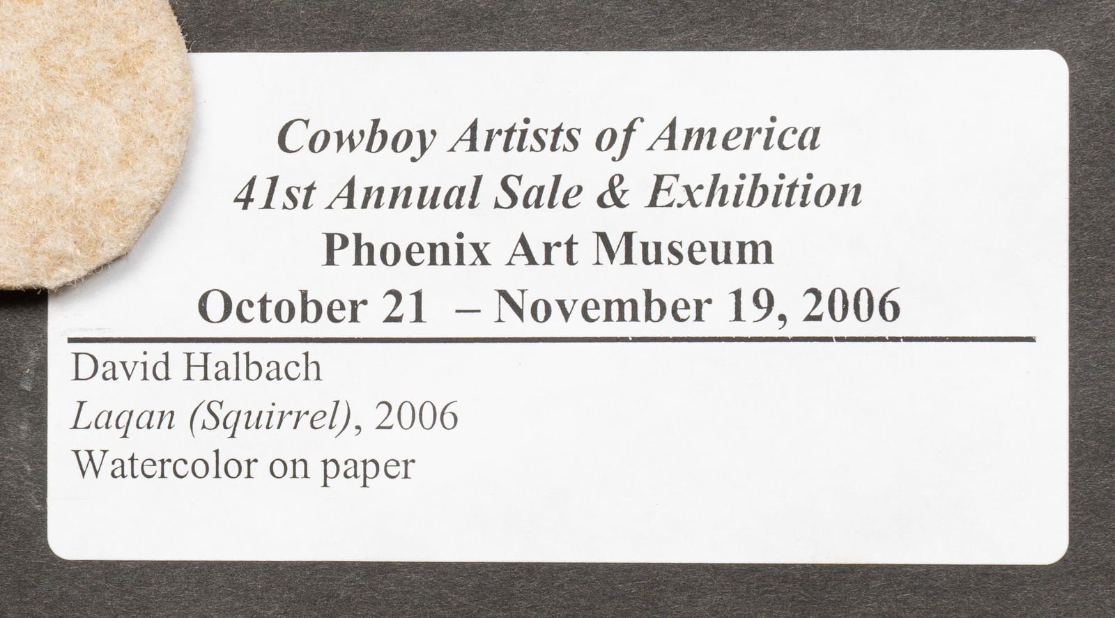 David Halbach, "Laqan (Squirrel)" - 6