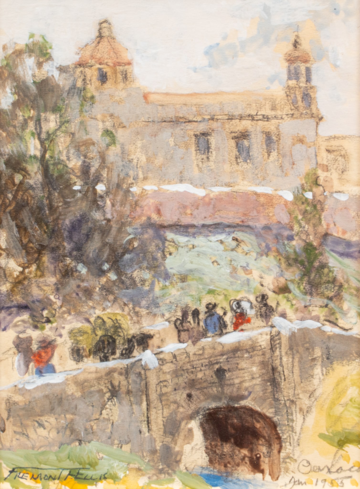 Fremont Ellis, Oaxaca Scene, 1955 (1 of 4)