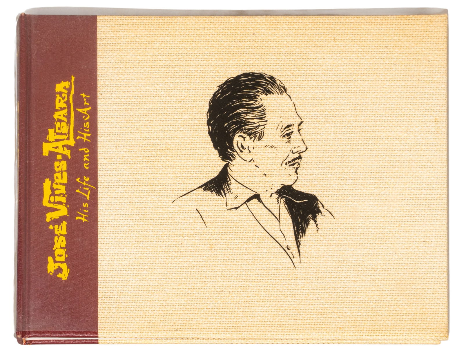 Jose Vives-Atsara, "His Life and His Art", #1011: Jose Vives-Atsara (Spain / San Antonio, Texas, 1919-2004), "His Life and His Art" by Nancy Glass West, pub. 1976, hardcover book with dust jacket, signed by the author and Vives-Atsara, ed.