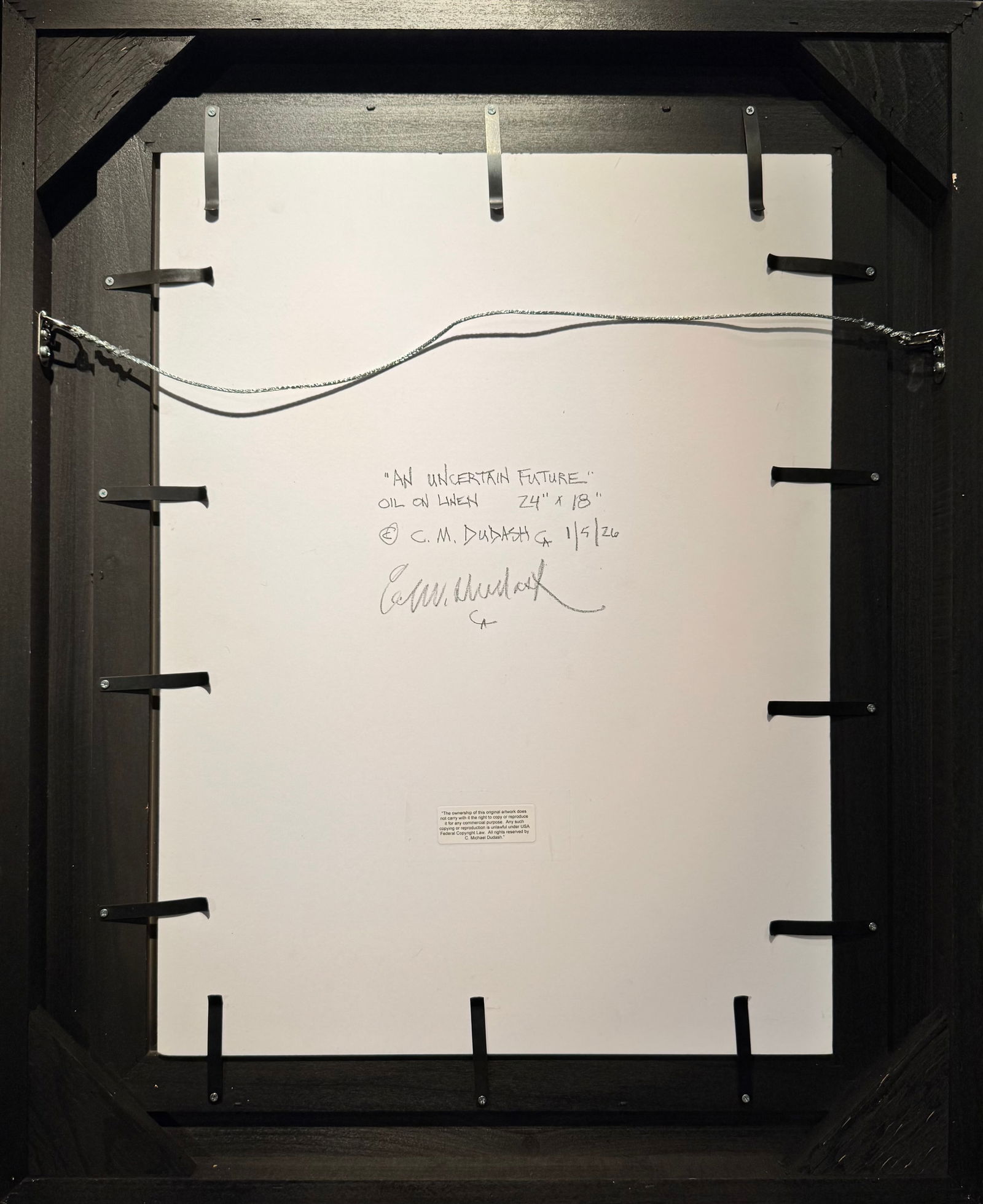 C. Michael Dudash, "An Uncertain Future" - 4