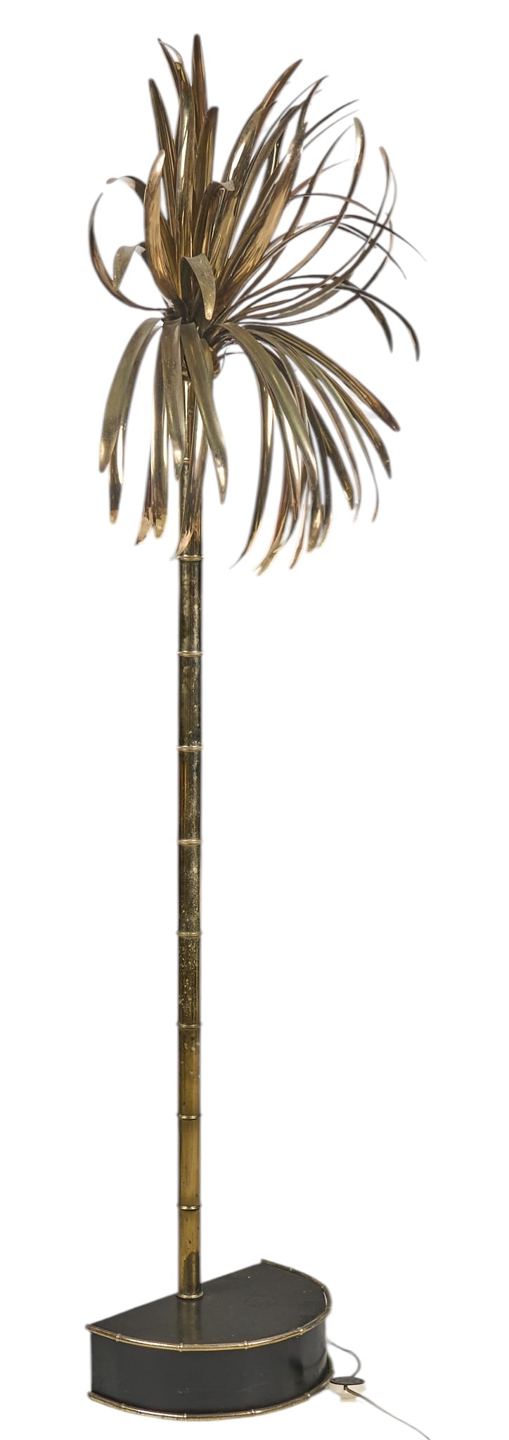 Vintage Casa Bique Brass Palm Floor Lamp (1 of 4)