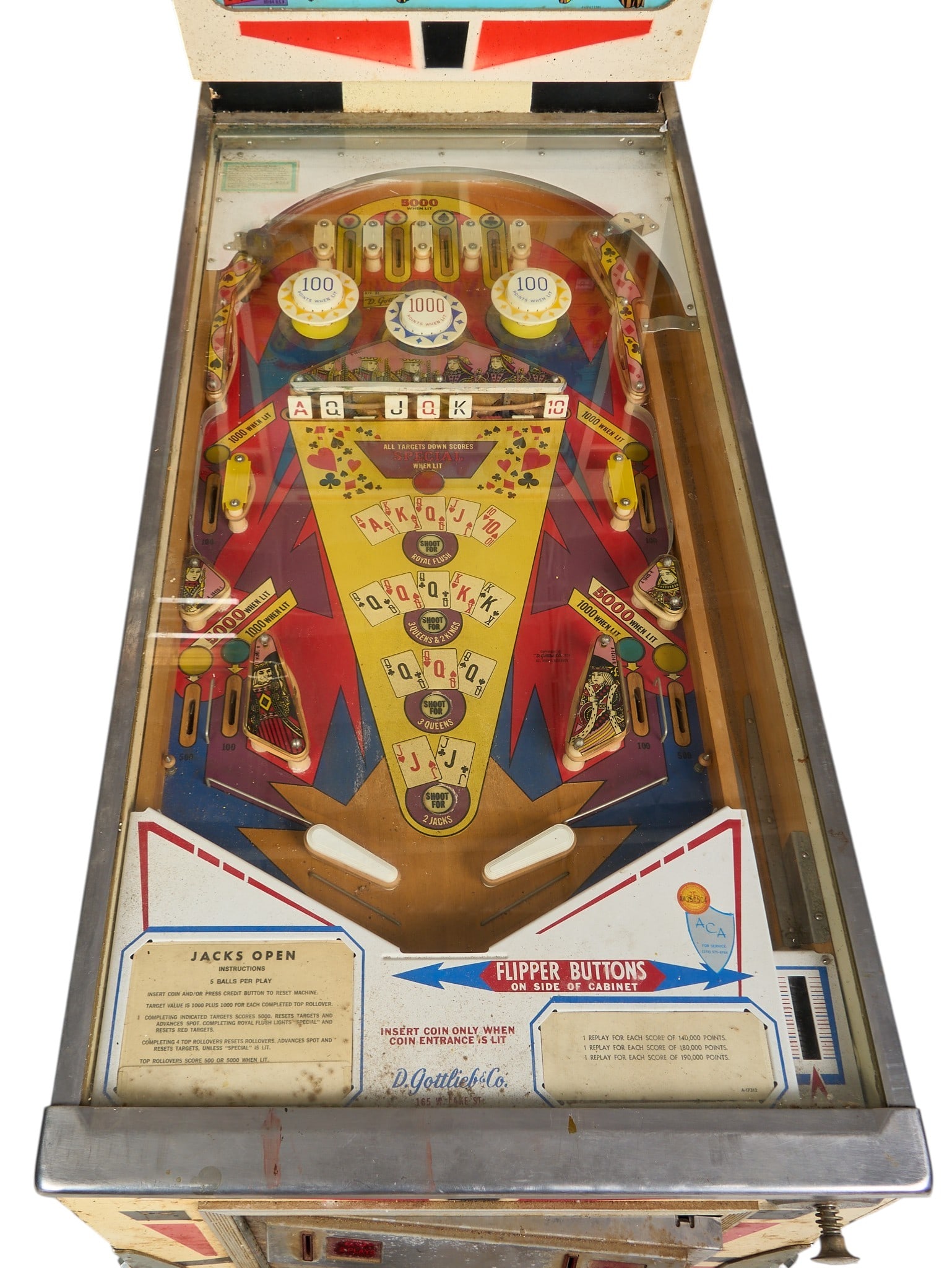 "Jacks Open" Pinball Machine - 4
