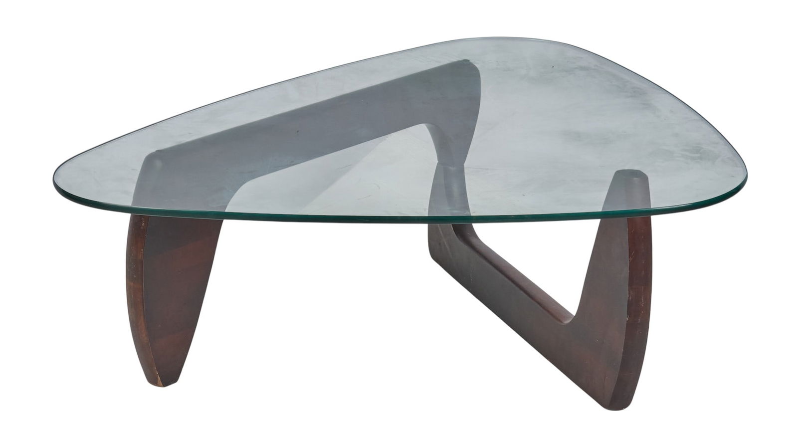 After Isamu Noguchi, Triangular Glass Coffee Table (1 of 4)