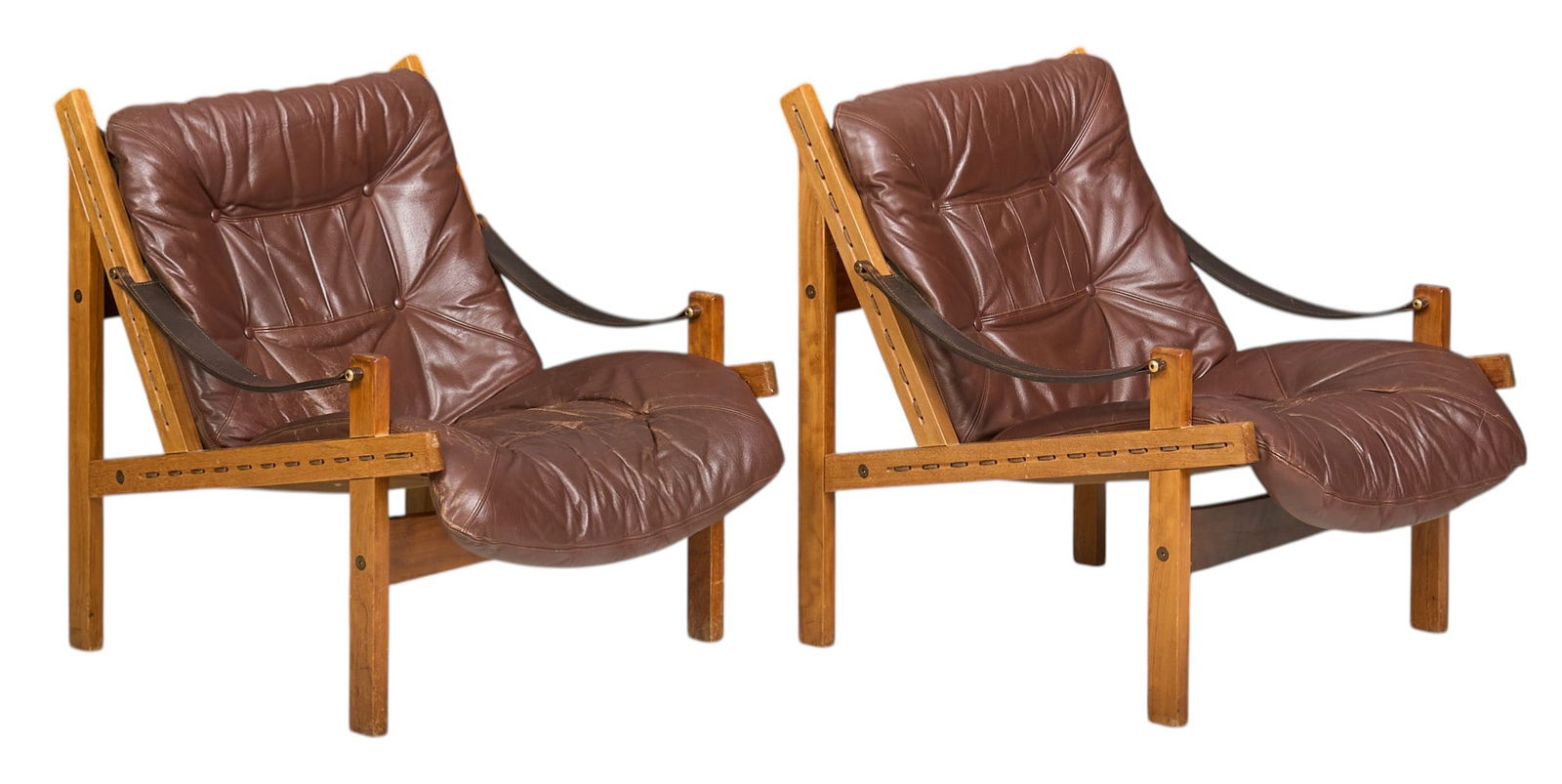 After Torbjørn Afdal for Bruksbo, Danish Mid-Century Leather Chairs (1 of 4)