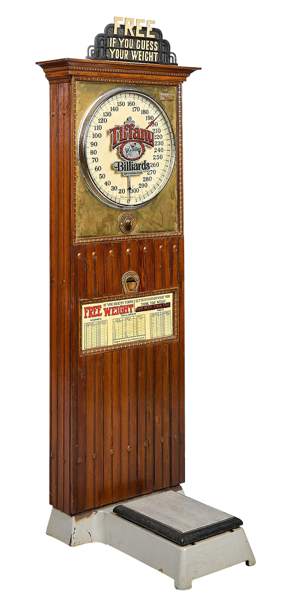 Vintage Tiffany Billiards Weight Guessing Machine (1 of 5)