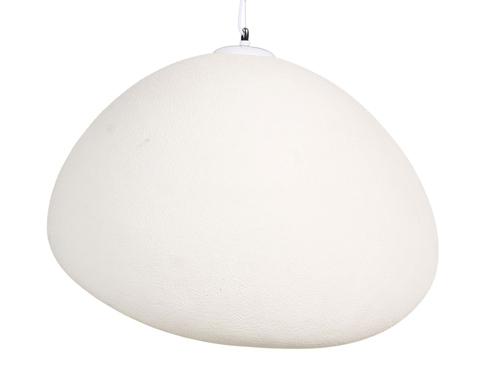 MOOSEE Hanging Lamp: MOOSEE hanging lamp with irregularly shaped and textured resin shadeheight 44 in. x width 30 in. x depth 25 in.Provenance: Property from a home in San Antonio, Texas