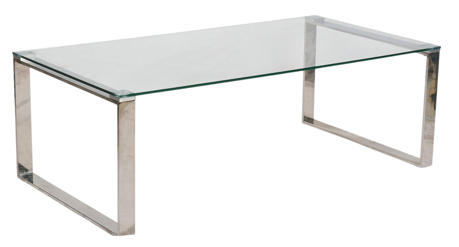 Chrome & Glass Coffee Table (1 of 3)