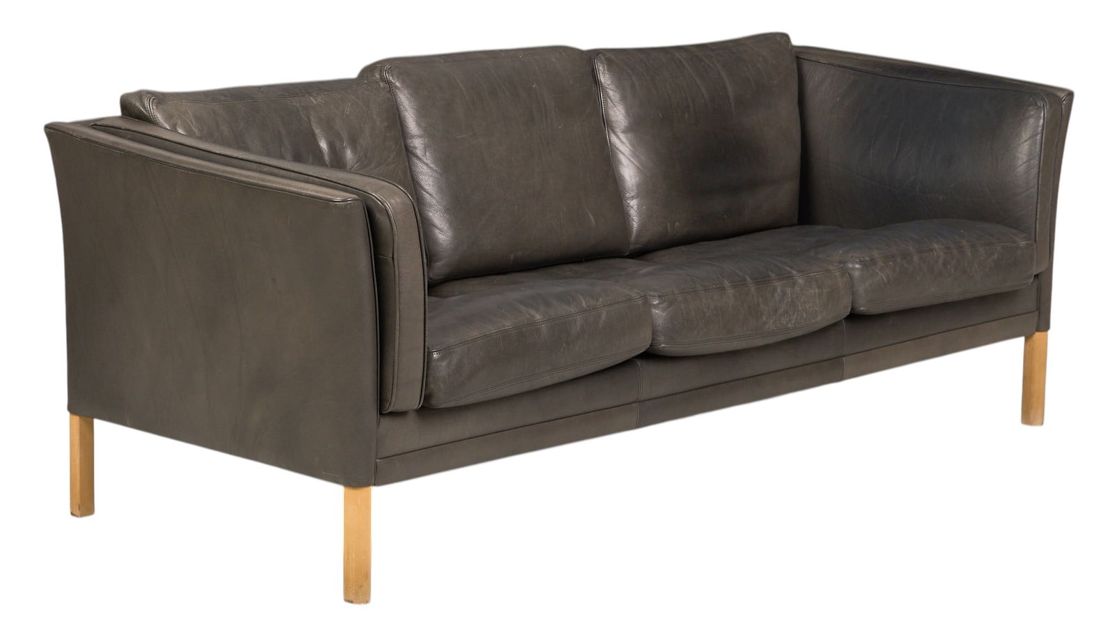 Danish Mid-Century Leather Sofa (1 of 4)