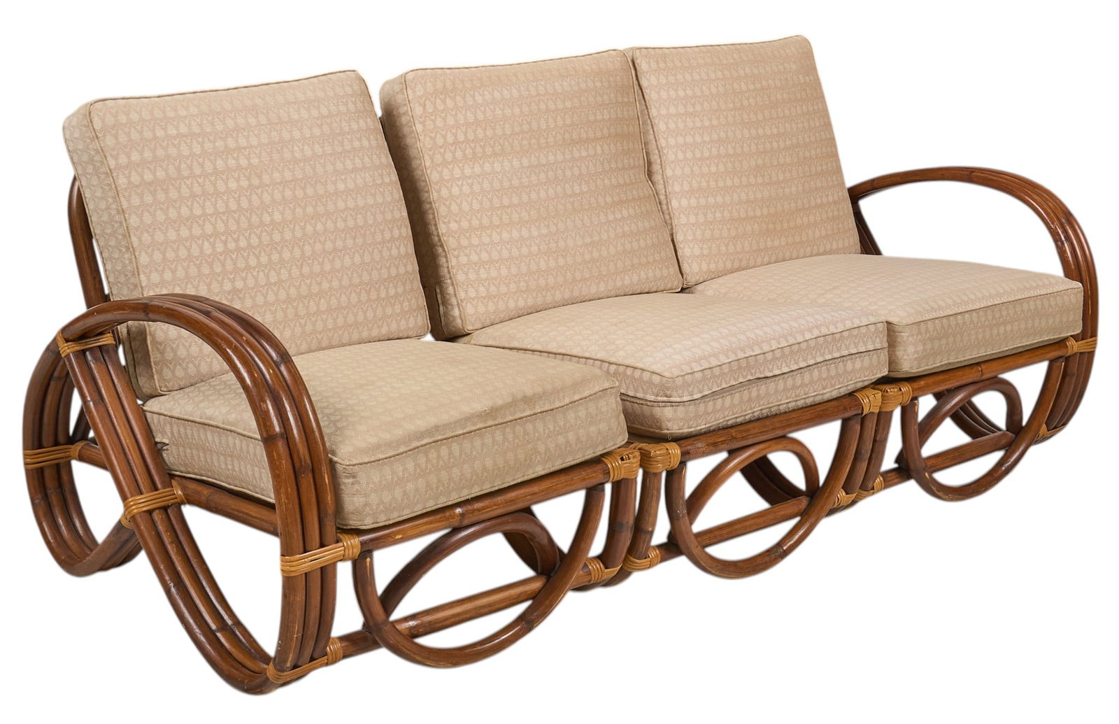 (3) Pc. Bamboo Sectional Sofa