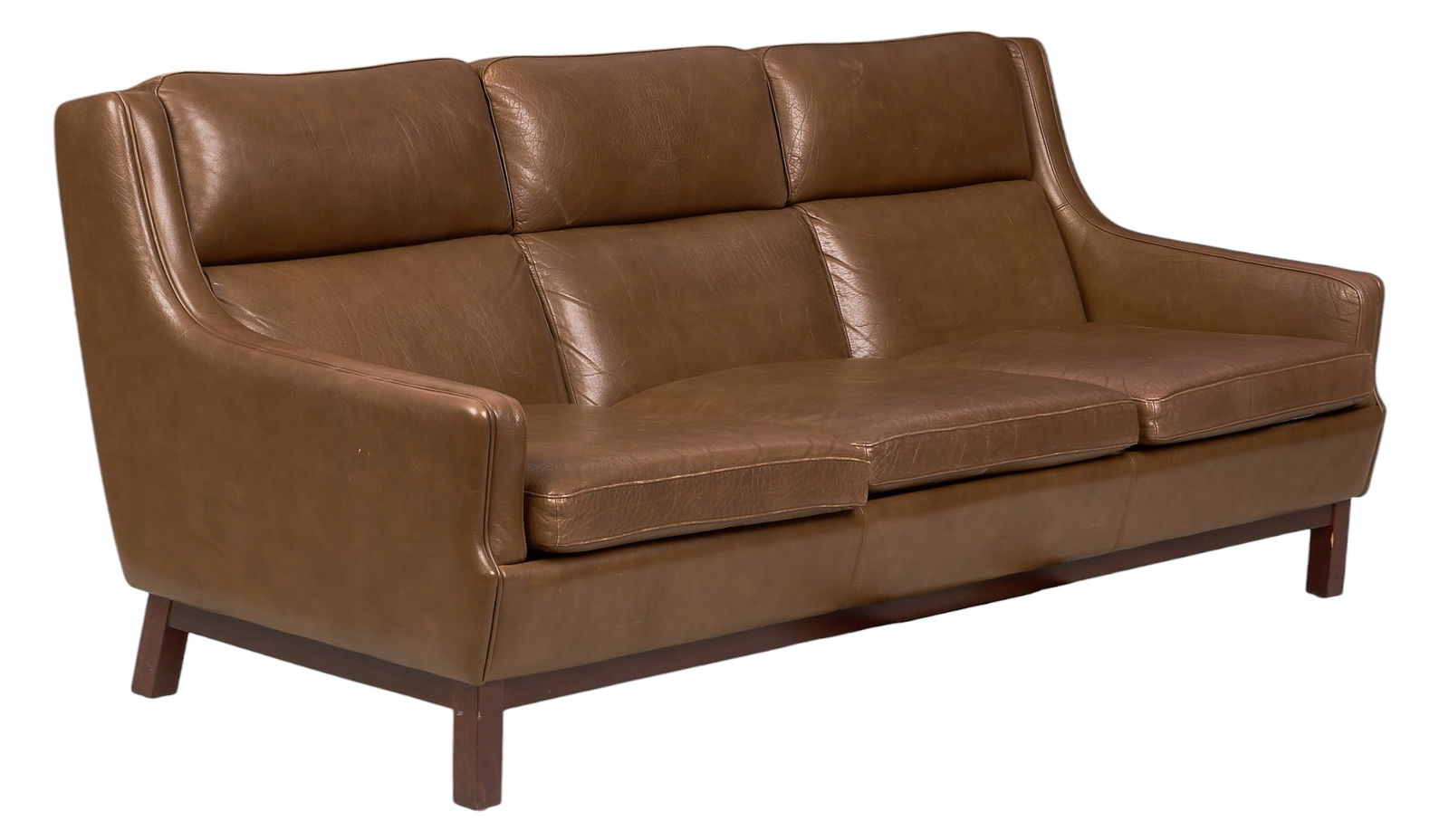 Danish Mid-Century Leather Sofa (1 of 4)