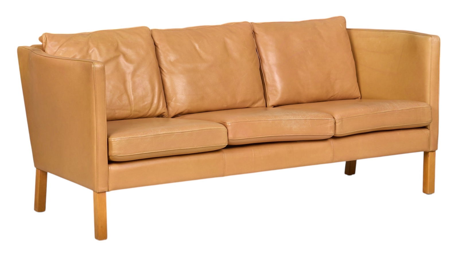Danish Mid-Century Leather Sofa (1 of 5)