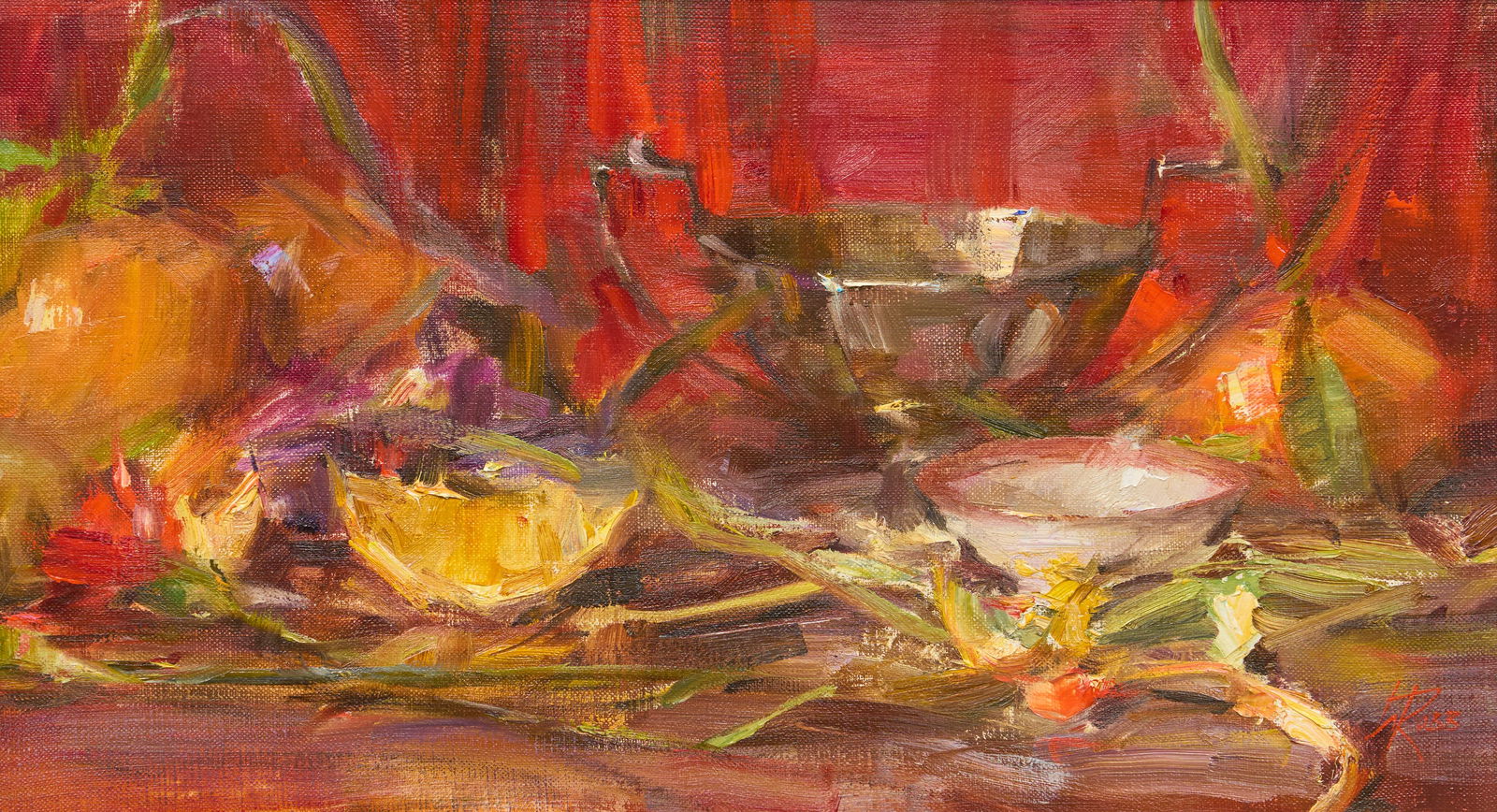 Laura Robb, "Tangerines and Silver" (1 of 4)