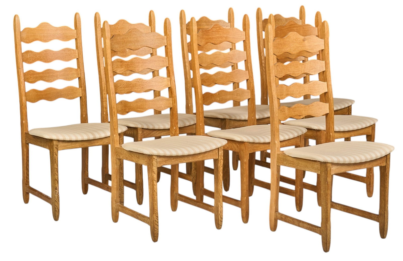 Set of (8) Danish Mid-Century Dining Chairs (1 of 4)