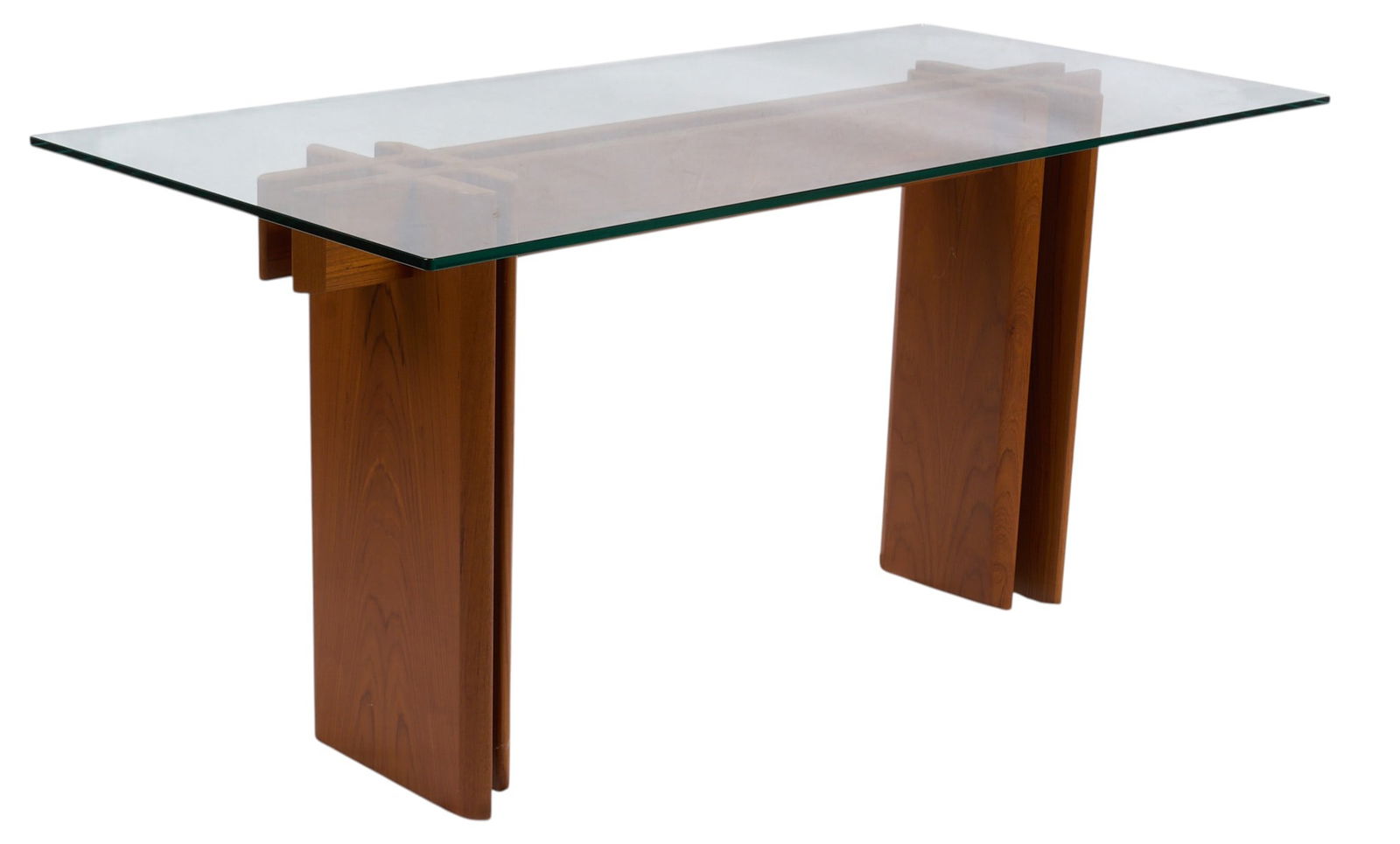 After Gustav Gaarde, Glass Top Entry Table (1 of 4)