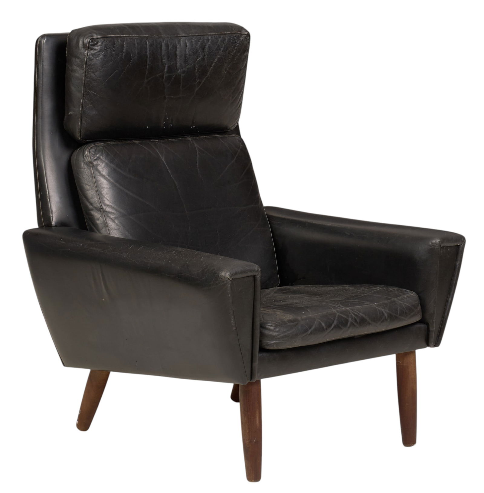 Danish Mid-Century Leather Lounge Chair (1 of 4)