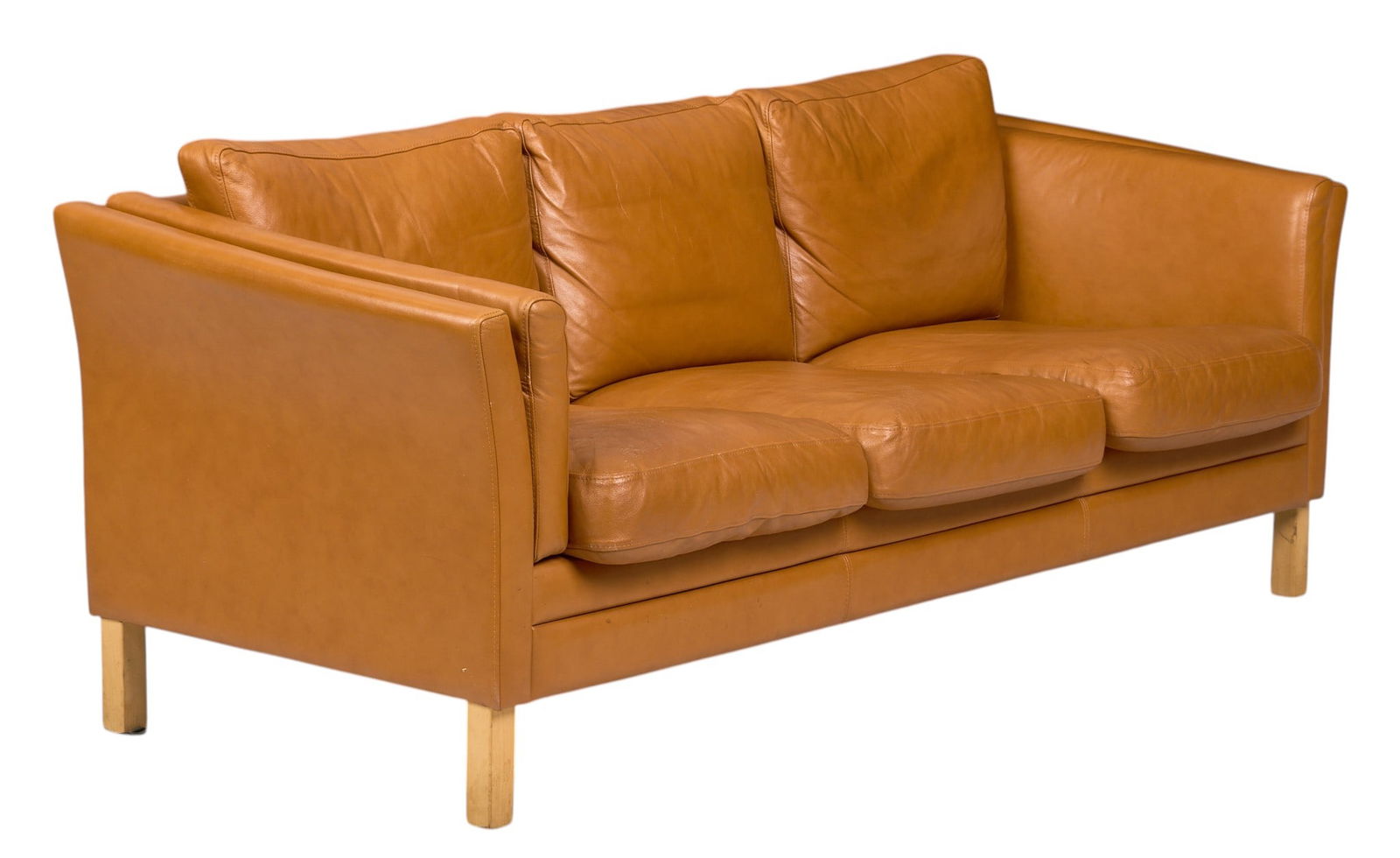 Danish Mid-Century Leather Sofa (1 of 4)