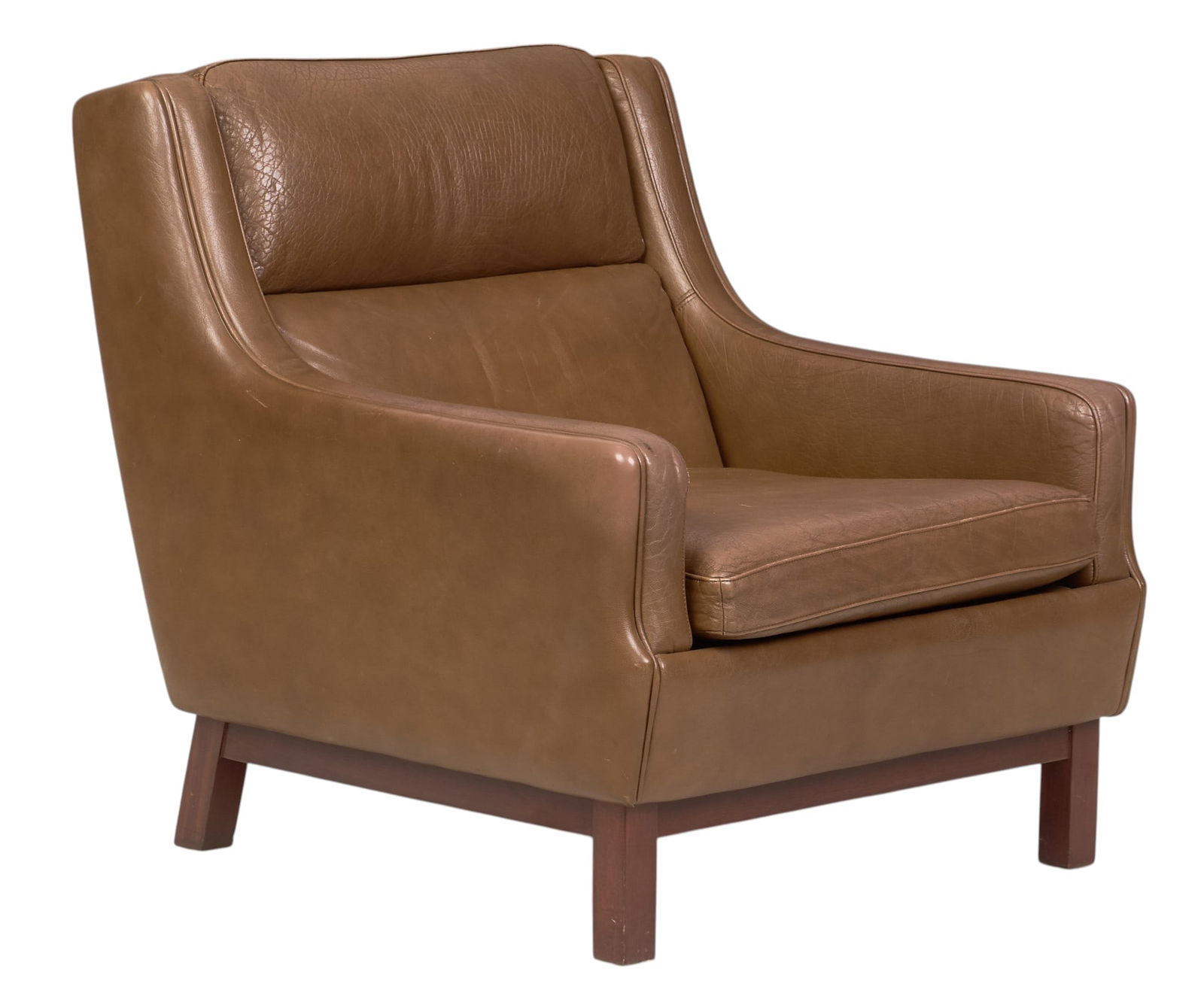 Danish Mid-Century Leather Lounge (1 of 4)