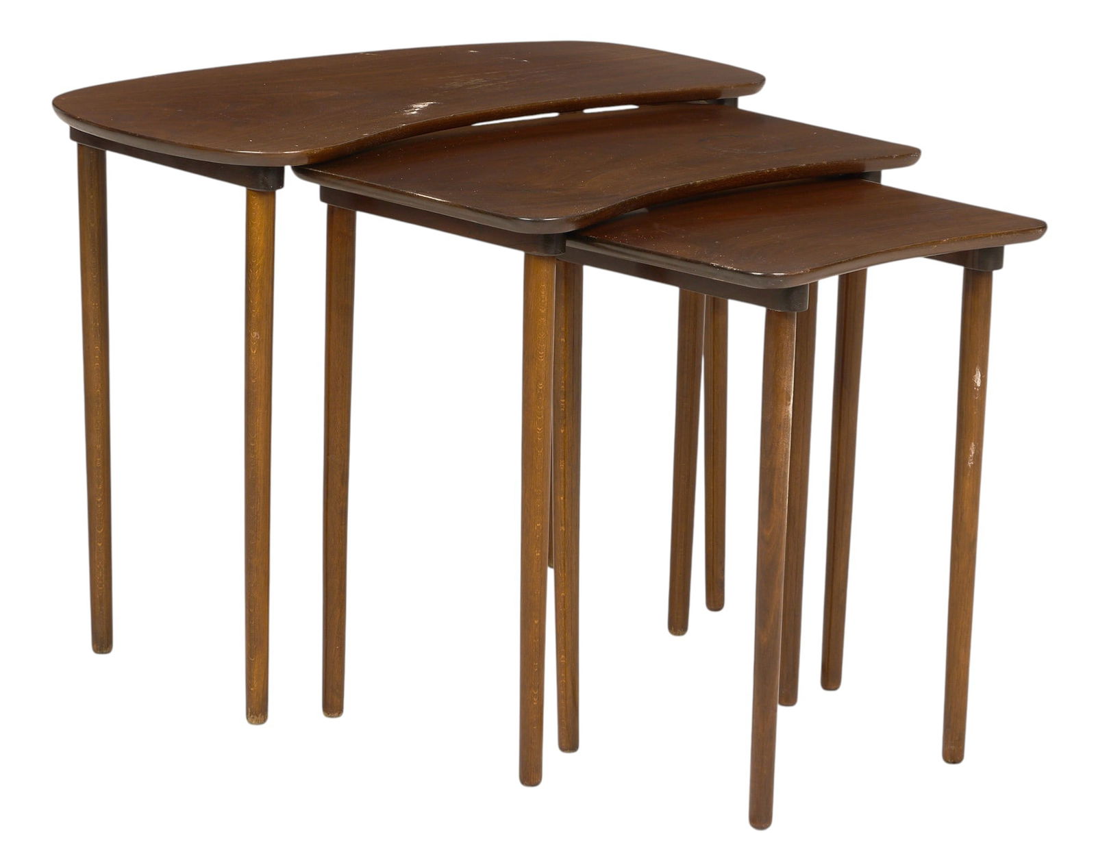 Set of (3) Nesting Danish Mid-Century Side Tables (1 of 4)