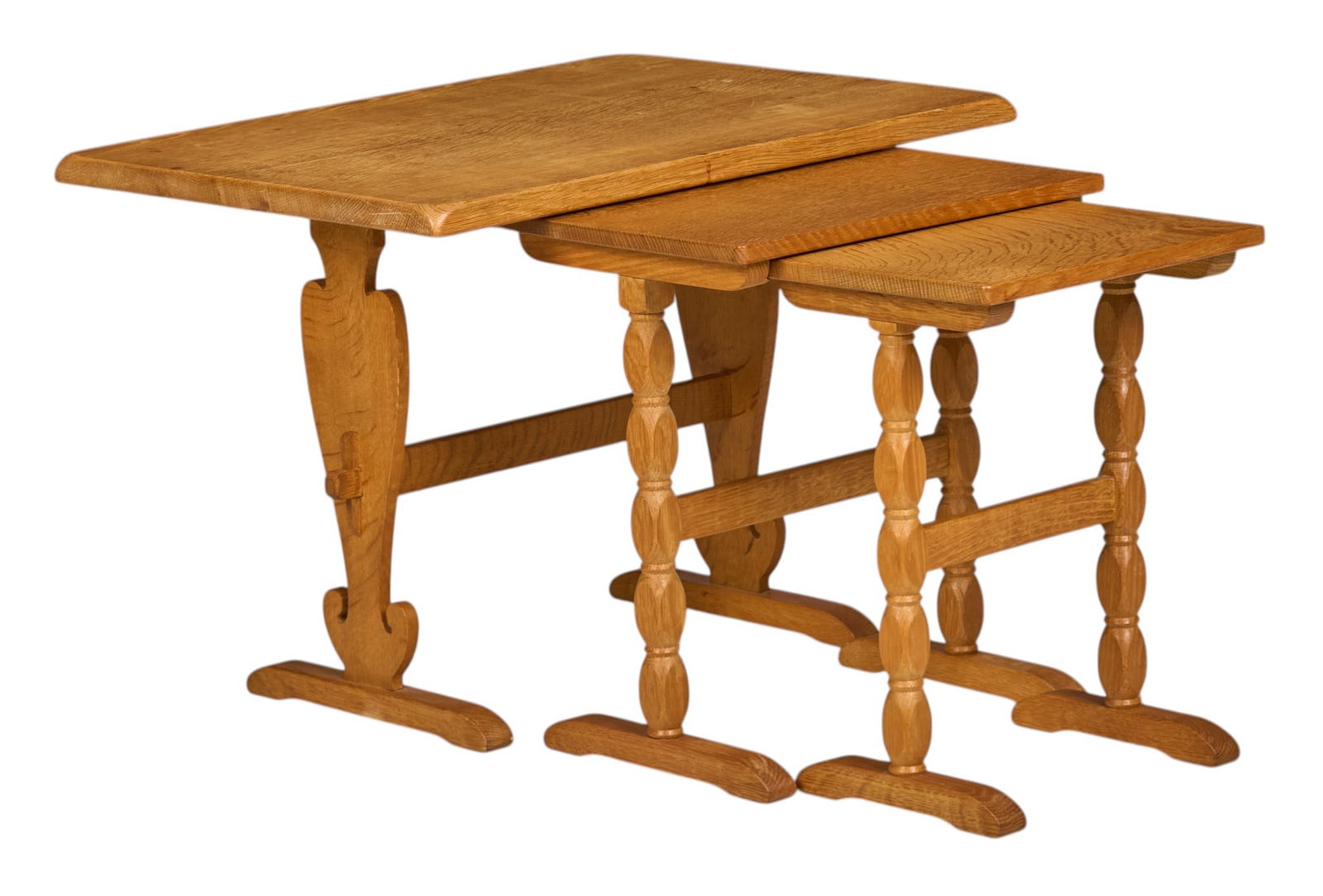 Set of (3) Nesting Danish Mid-Century Side Tables (1 of 4)