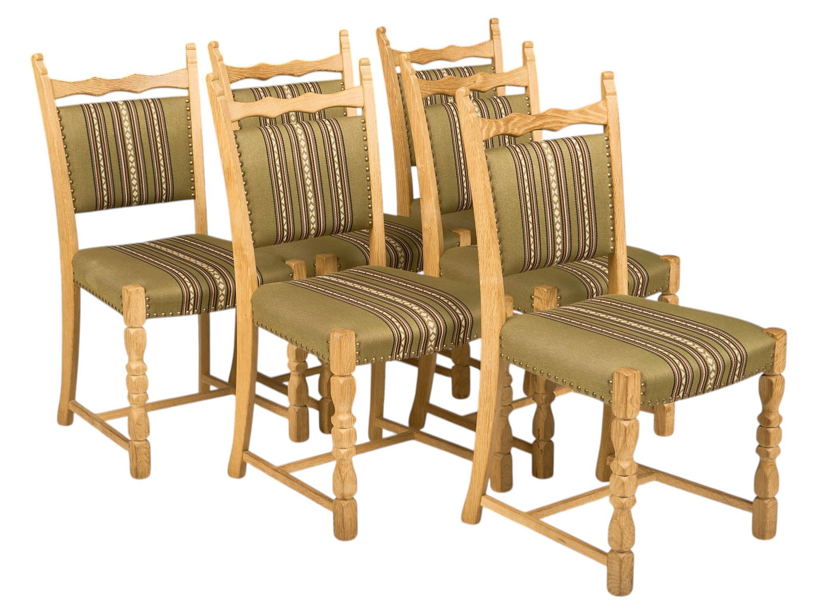 Set of (6) Henning Kjaernulf Mid-Century Dining Chairs (1 of 4)