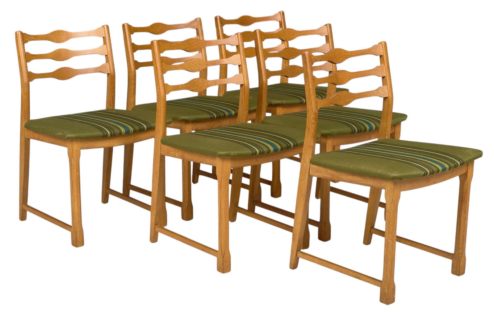 Set of (6) Henning Kjaernulf Mid-Century Dining Chairs (1 of 4)