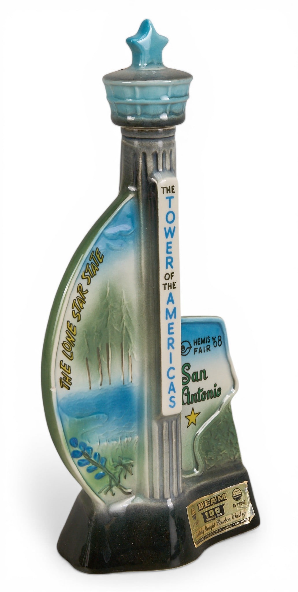 HemisFair '68 Jim Beam Decanter Souvenir (1 of 4)