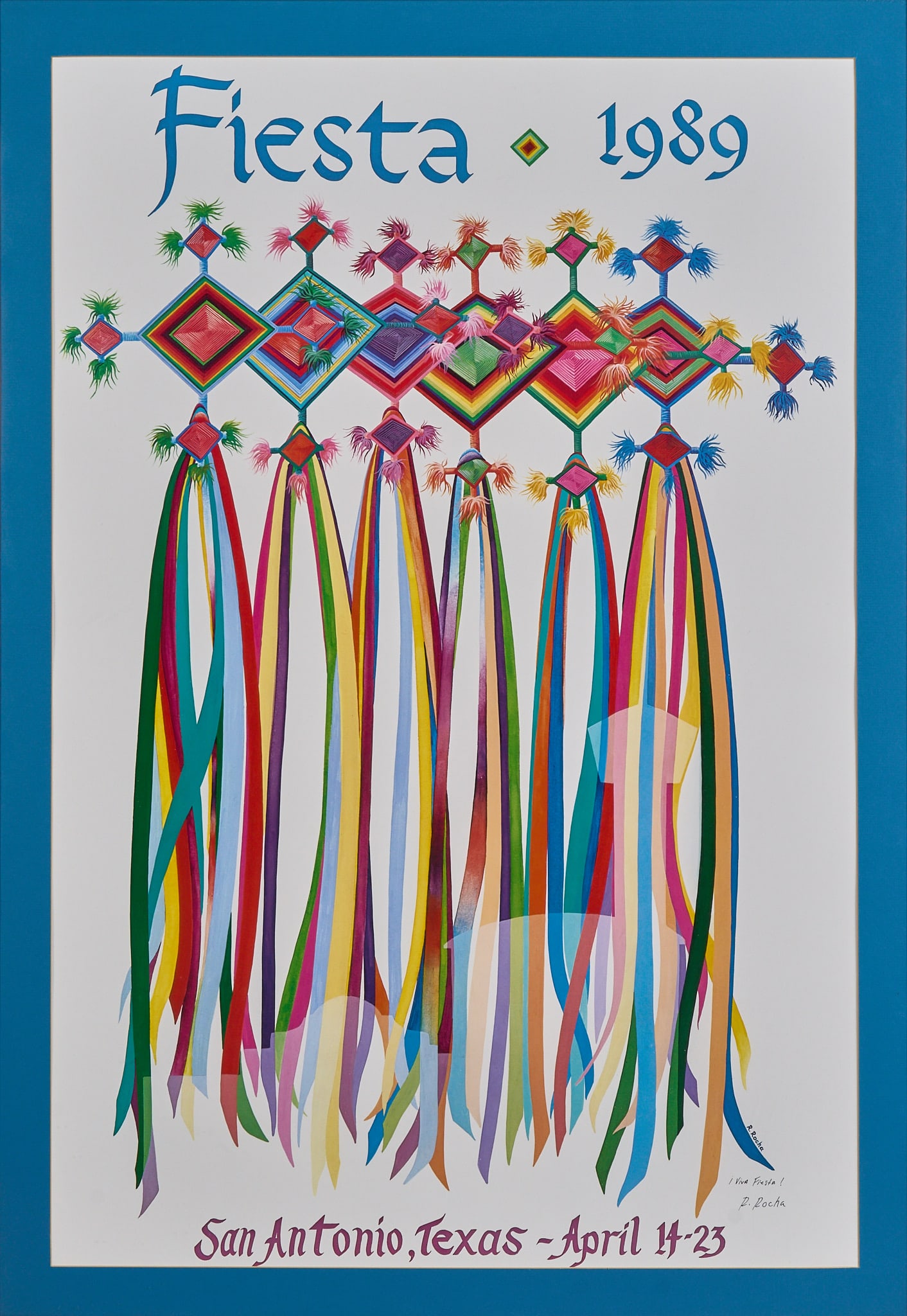 Signed Fiesta Poster, 1989 (1 of 4)