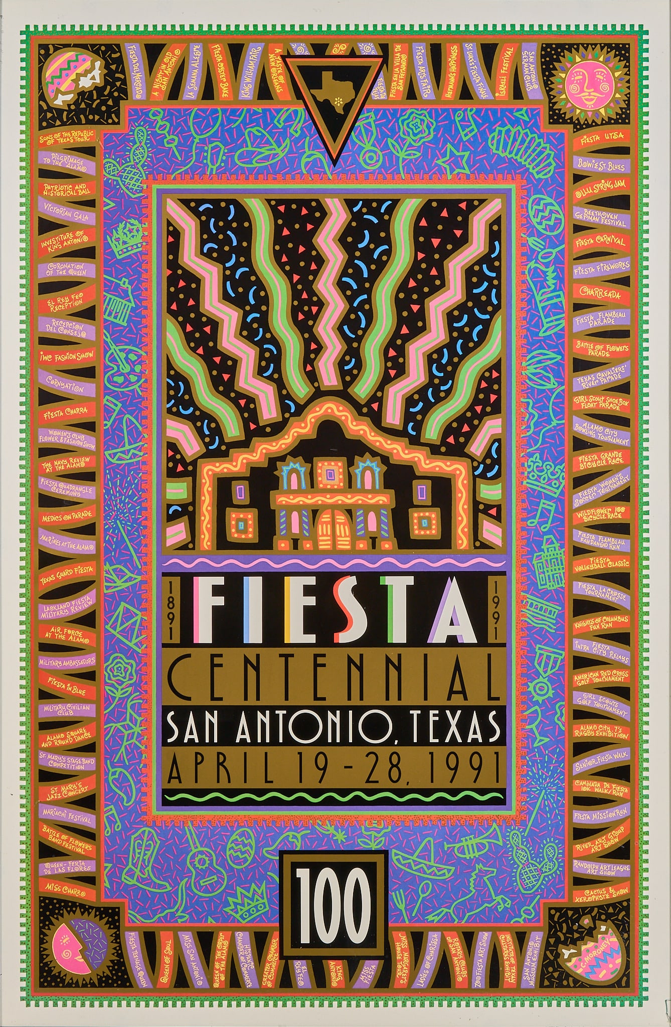 Fiesta Centennial Poster, 1991 (1 of 3)