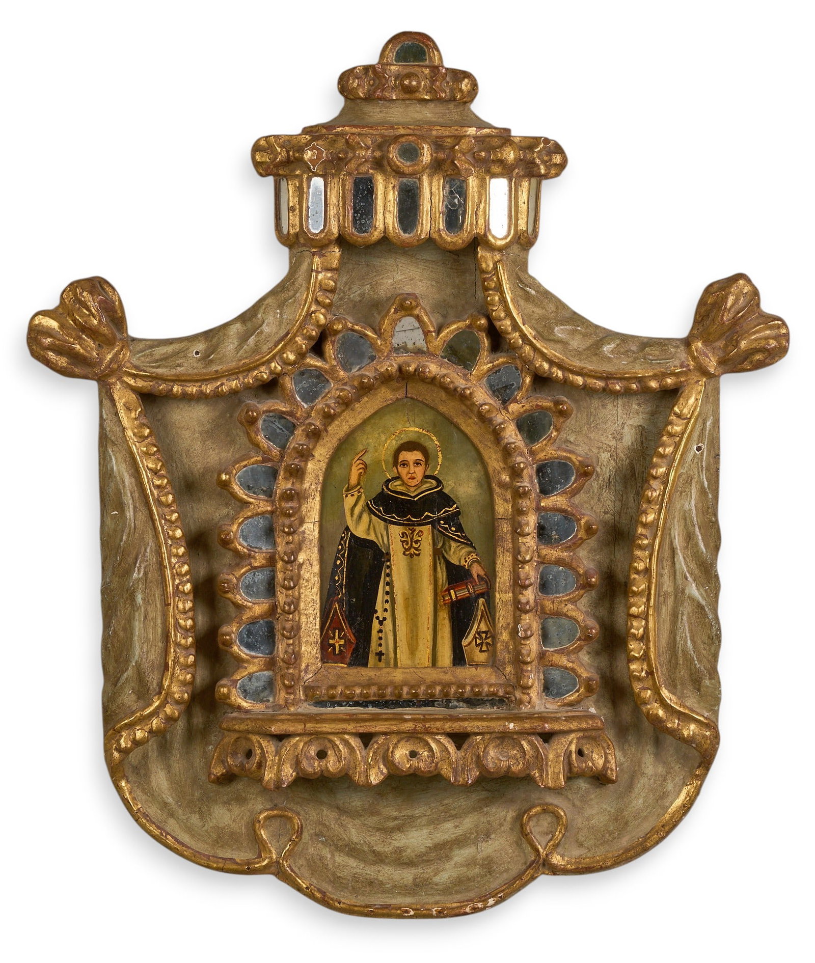 Mexican Retablo, Saint Dominic (1 of 3)