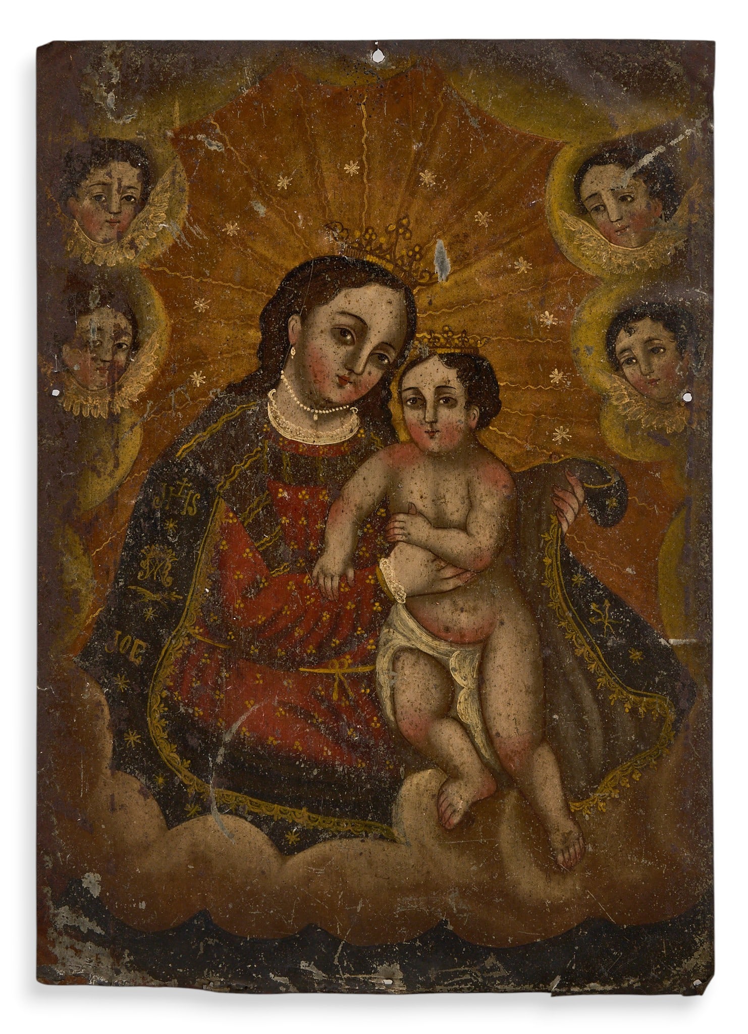 Antique Mexican Retablo, N.S. de Refugio (1 of 3)