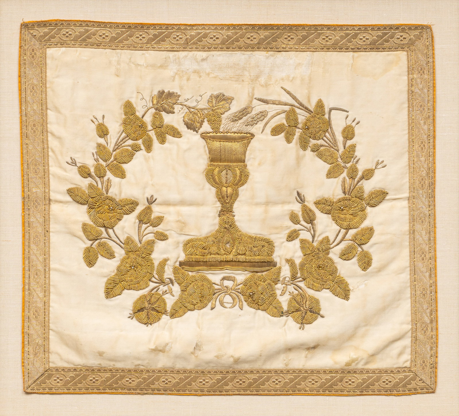 Ecclesiastical Textile in Frame (1 of 4)