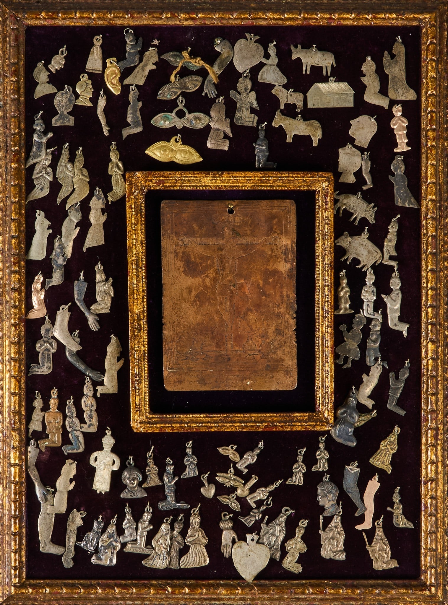 Vintage Mexican Milagro Charm Display (1 of 4)