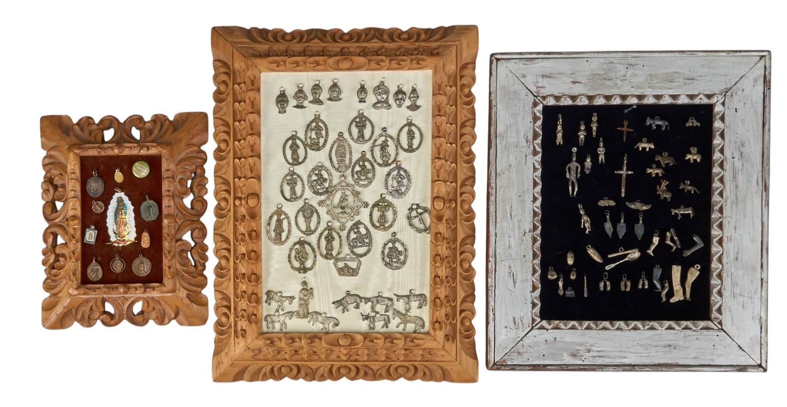 (3) Framed Milagro Displays (1 of 5)