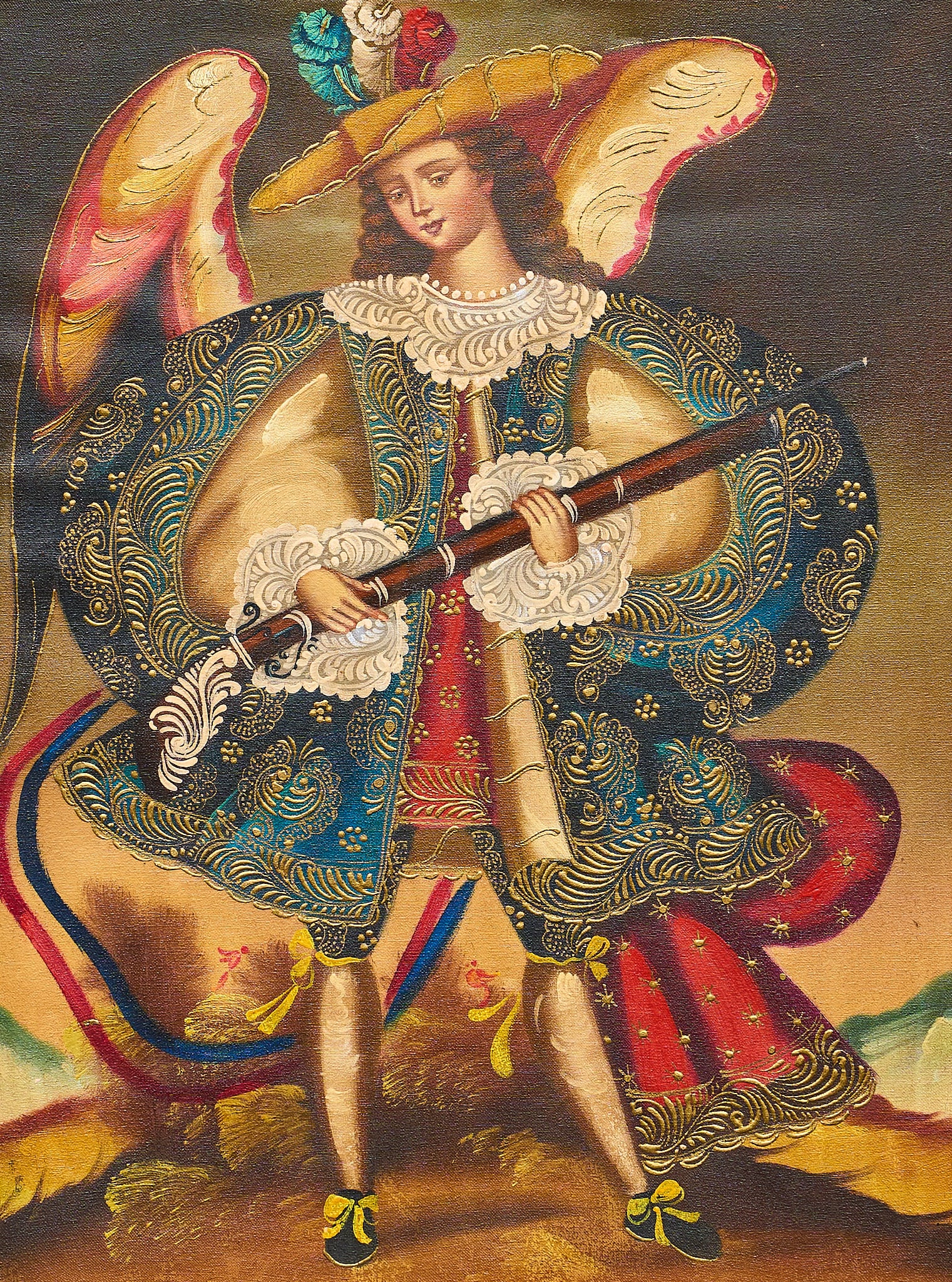 Cuzco School, Angel with Arquebus (1 of 3)