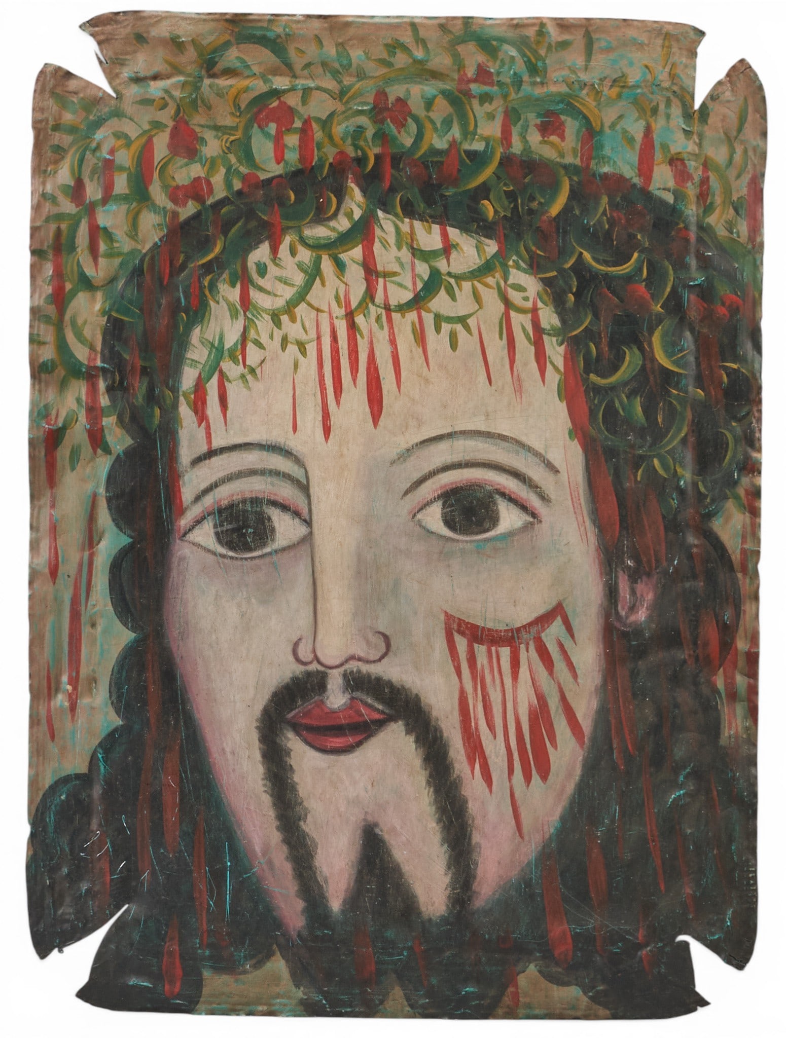 Mexican Retablo, El Divino Rostro (1 of 3)